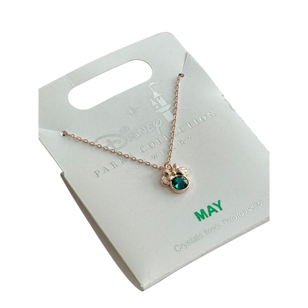 Swarovski Rose Gold Minnie May Birthstone Necklace
